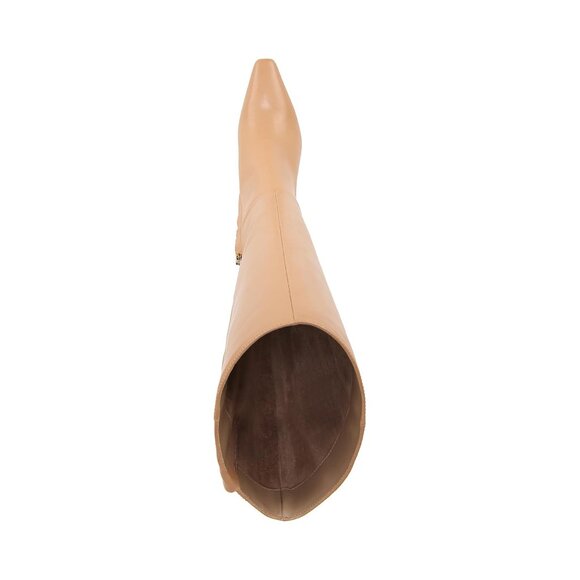 Sam Edelman Sylvia Snip-Toe Knee-High Leather Dress Boots (Luxe Tan) Size 6.5Med - Picture 5 of 9